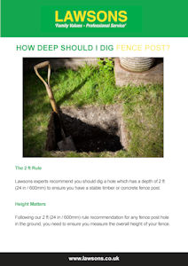 How Deep Should I Dig My Fence Post