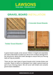 How to Install Gravel Board?