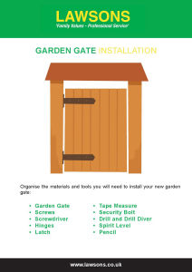 How to Install a Wooden Gate?