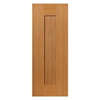 Axis Oak Prefinished 35x1981x838mm Internal Door is made from real oak veneer.  This internal door has a clean, minimal and modern style look making it perfect for any type of room.  Timber veneers are a natural material and variations in the colour and graining should be expected. Colours and graining patterns depicted in our product imagery are representative only.