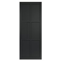 Civic Black Painted 35x1981x610mm internal door is constructed with robust 9mm MDF panels and solid lock blocks. It can be fitted with regular handles, latches and hinges.