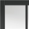 Civic Black Painted Clear Glazed 35x1981x762mm internal door features contemporary industrial style door design. It can be fitted with regular handles, latches and hinges.