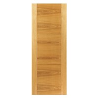 Mistral Oak Prefinished 35x1981x686mm Internal Door is a stylish oak veneered interior door with 3 ladder style panels grooved into MDF, and it comes fully finished.