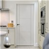 Mistral White Primed 35x1981x762mm internal door is white primed, ready for finish painting. White internal doors are wonderful for reflecting light around your home and the perfect complement for all interior design themes.