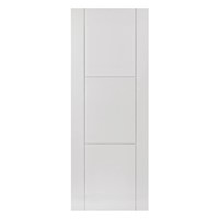 Mistral White Primed FD30 44x2040x726mm internal door is white primed, ready for finish painting. White internal doors are wonderful for reflecting light around your home and the perfect complement for all interior design themes.