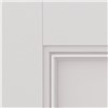 Osborne White Primed FD30 44x1981x610mm internal door with flat recessed panels with decorative flush mouldings. It is white primed for finish painting. White internal doors offer a simple, timeless and minimalist look that complements almost any interior.