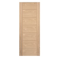 Palomino Oak Unfinished 44x1981x610mm Internal Door is modern style real oak veneered door. Timber veneers are a natural material and variations in the colour and graining should be expected. Colours and graining patterns depicted in our product imagery are representative only.