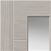 Tigris Lava 35x1981x686mm laminate internal door with laminate with grey coloured wood effect making it suitable for contemporary look. Uniform finish makes it ideal for matching. This door benefits from semi-solid core construction.