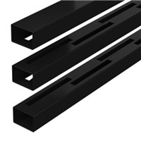 D/post Black Rail for Full Height Vento Vertical Panel 1829mm