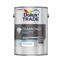 Dulux Trade 5L Pure Brilliant White Diamond Vinyl Matt