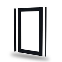 Durapost Aluminium Gate Frame Black