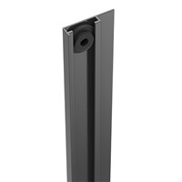Durapost Black Cover Strip for U Channel 2100mm