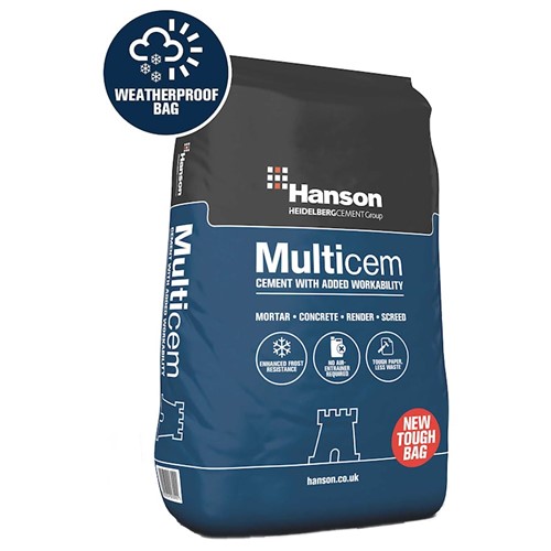 Hanson Multicem Cement In Hybrid 25kg Bag | Lawsons