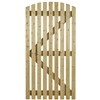 Orchard 1830mm High x 900mm Wide Green Treated Curved Top Slatted Gate